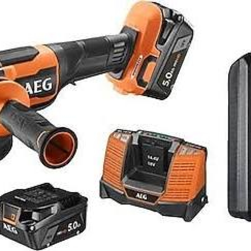 AEG BEWS18-125BLPX2-502C AKÜLÜ KÖMÜRSÜZ AVUÇ TAŞLAMA 